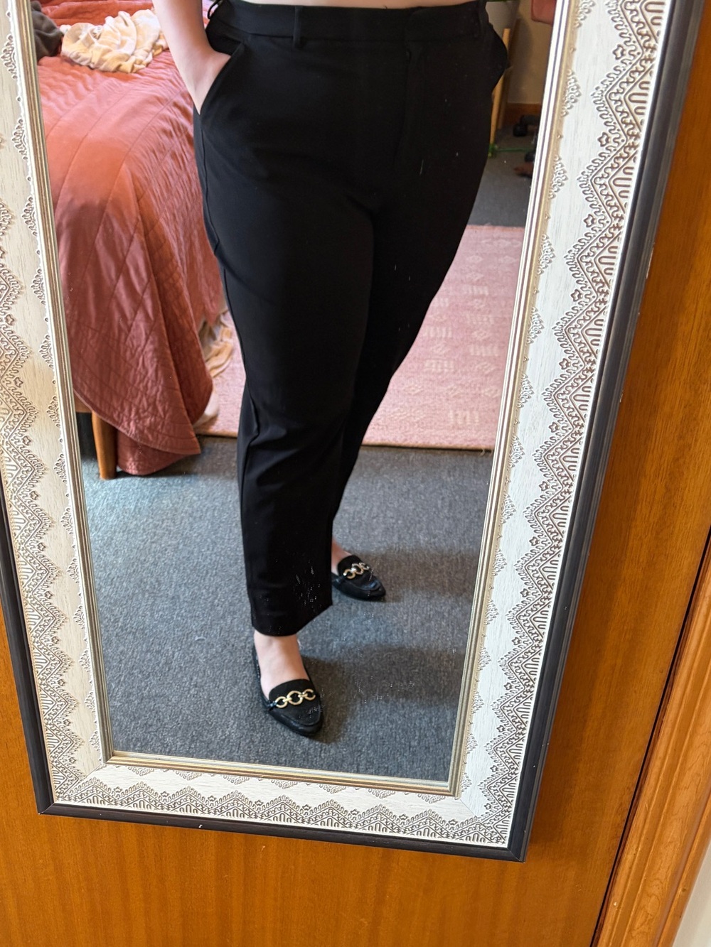 Black Super High Rise Dress Pants Express